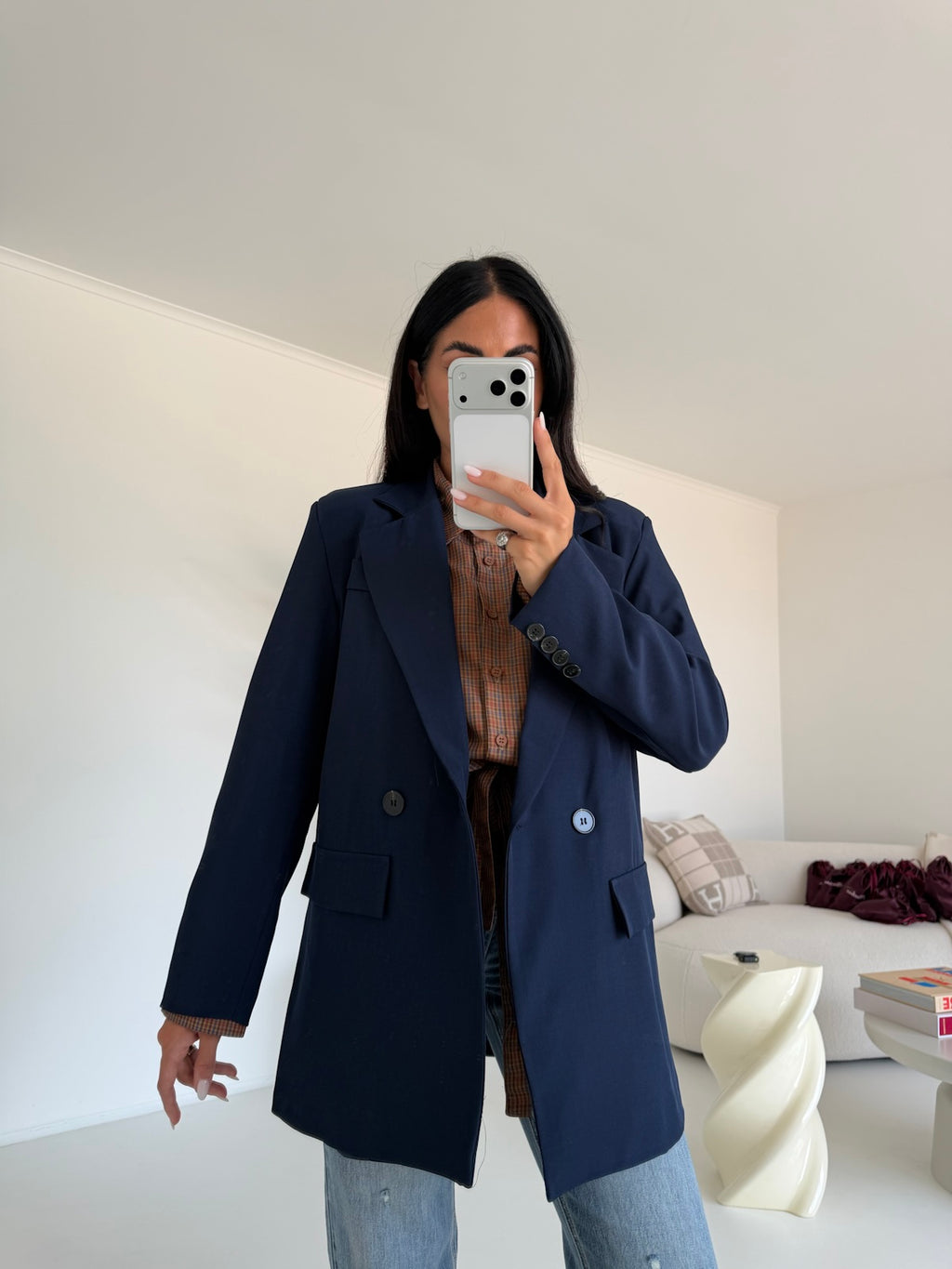 BLAZER DOPPIO BOTTONE NAVY