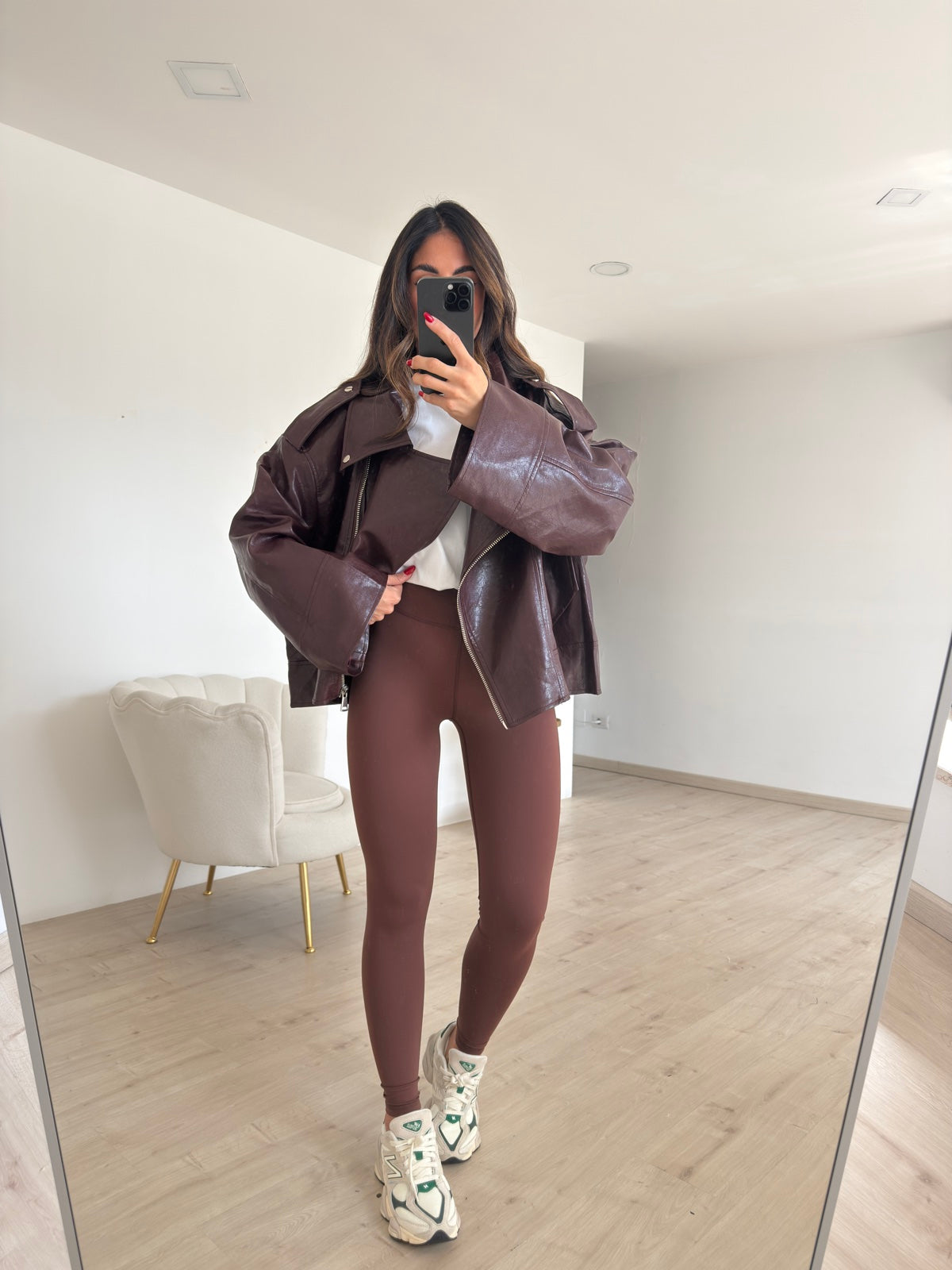 SHR603-42-LEGGINS MODELLANTE CHOCO