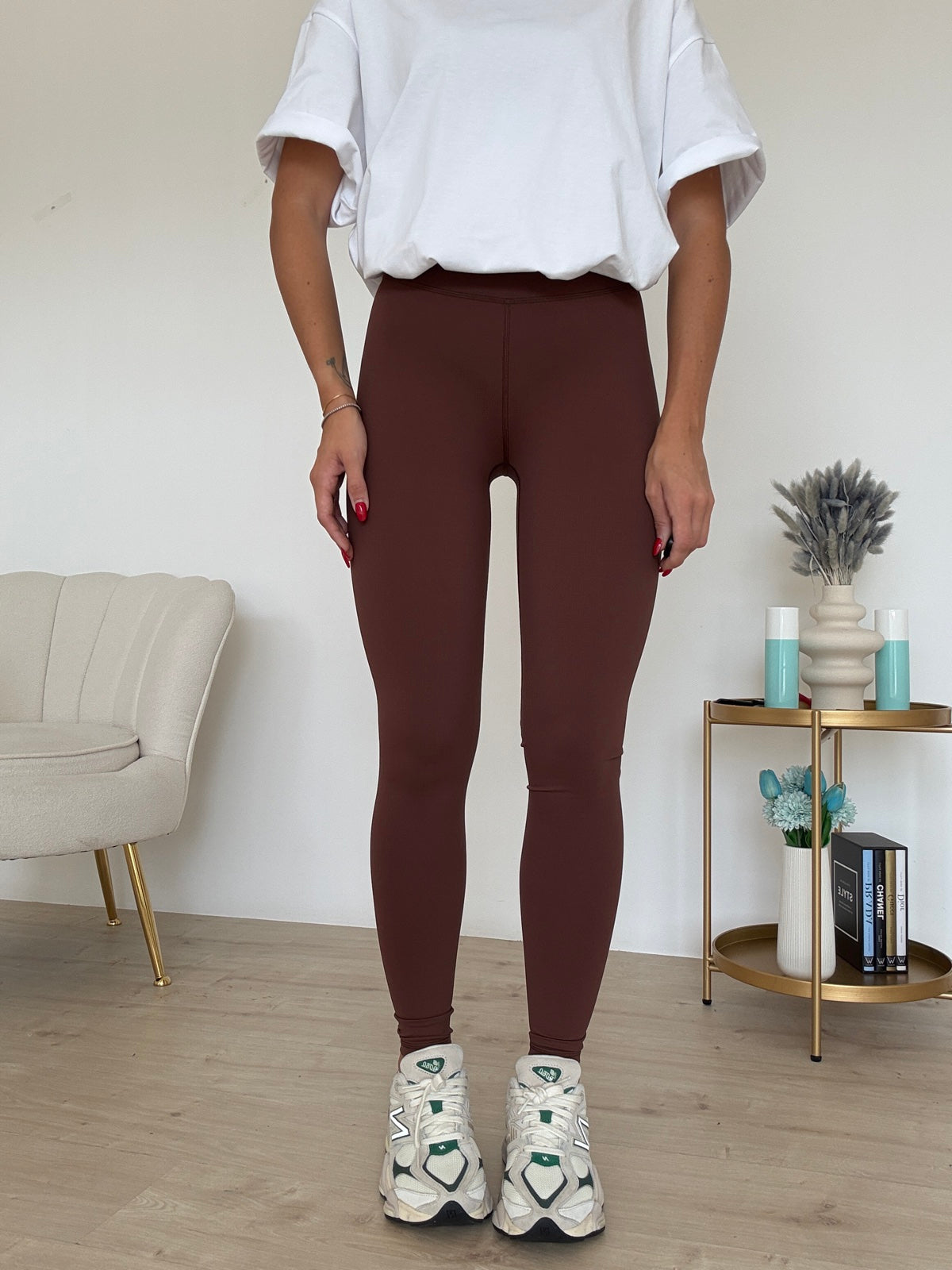 SHR603-42-LEGGINS MODELLANTE CHOCO