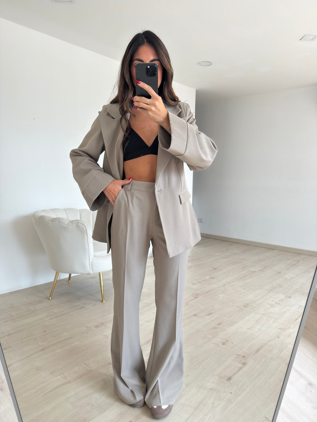 TAILLEUR MARTA TAUPE
