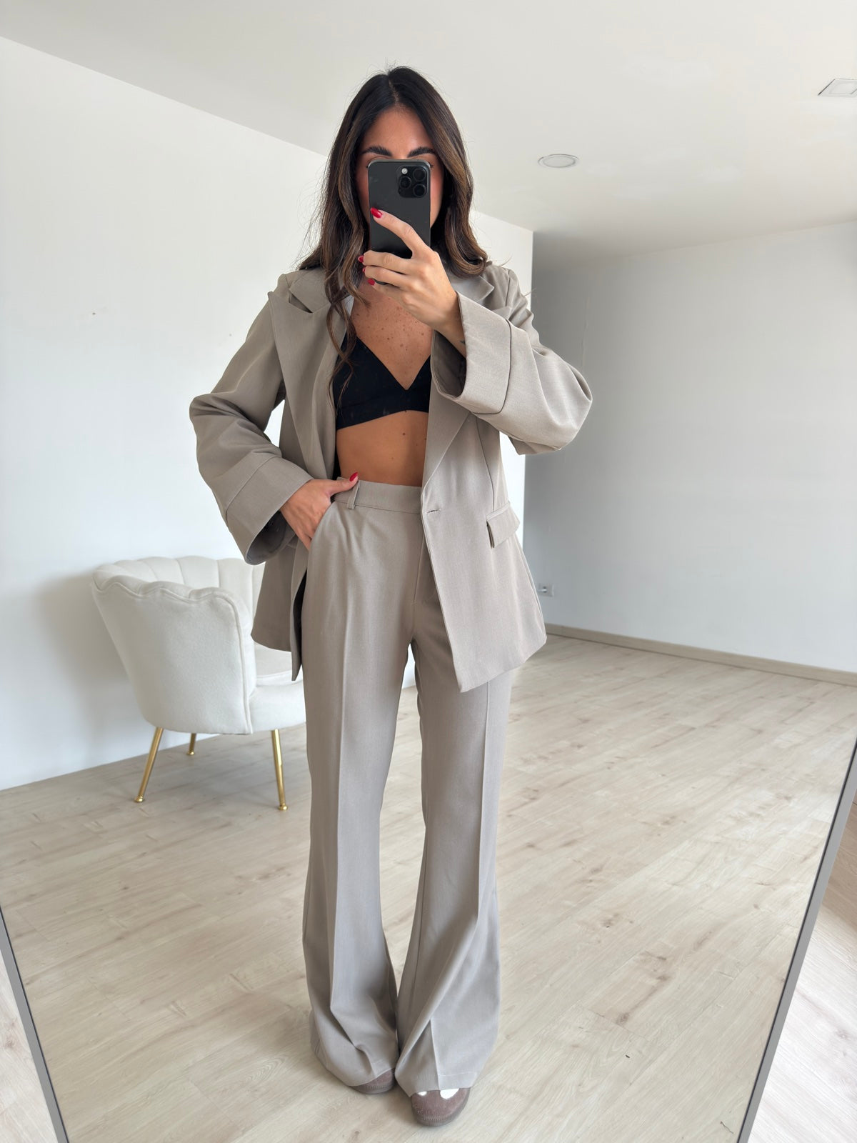 TAILLEUR MARTA TAUPE