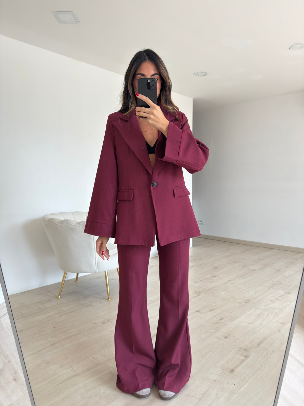 TAILLEUR MARTA BORDEAUX