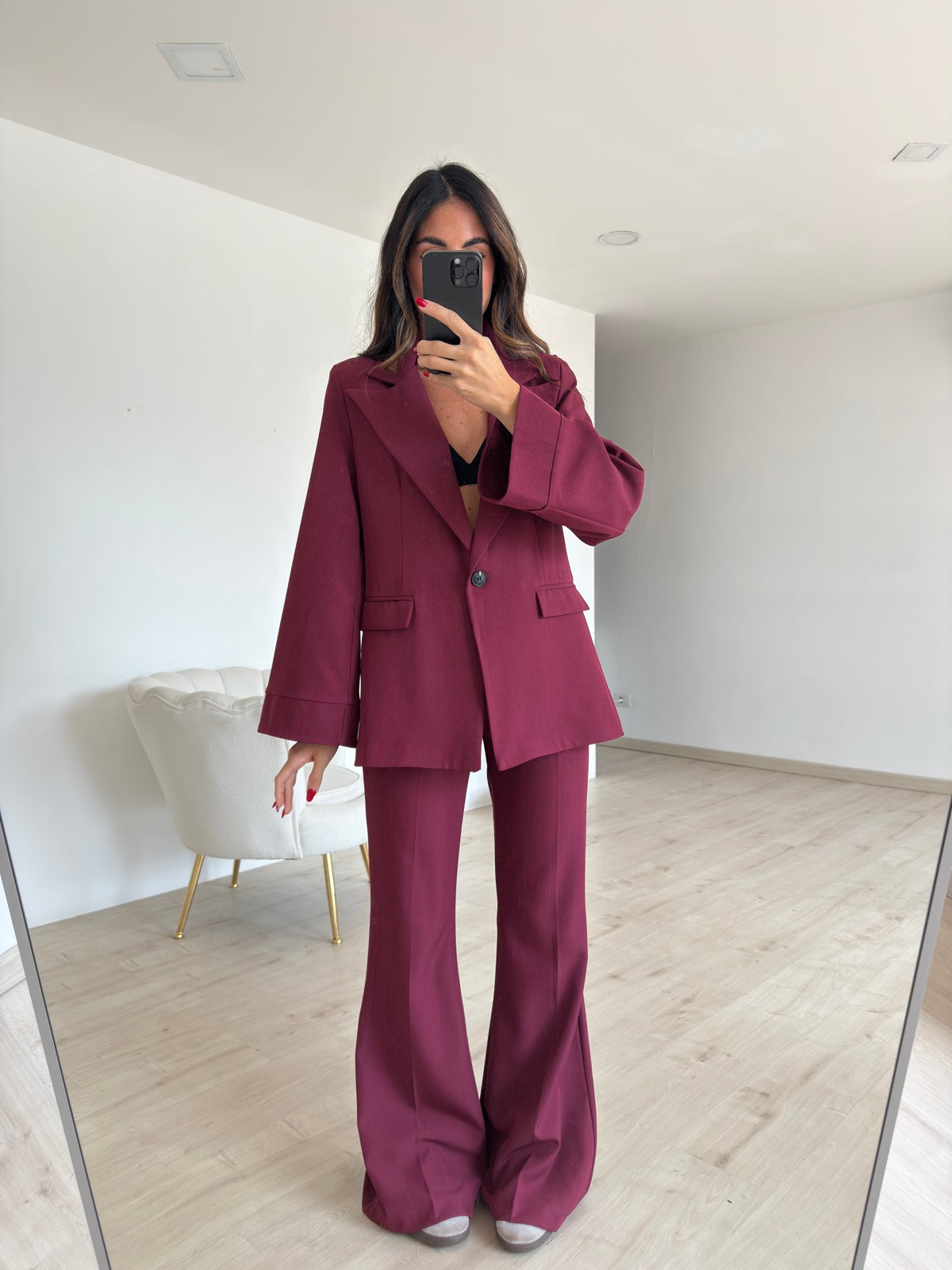 TAILLEUR MARTA BORDEAUX