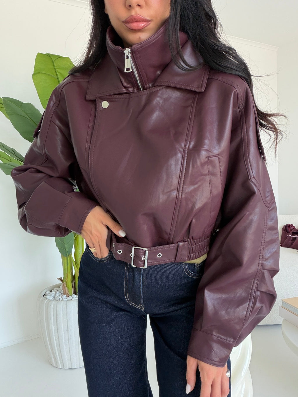 DA-1078-BIKER CROP WINE
