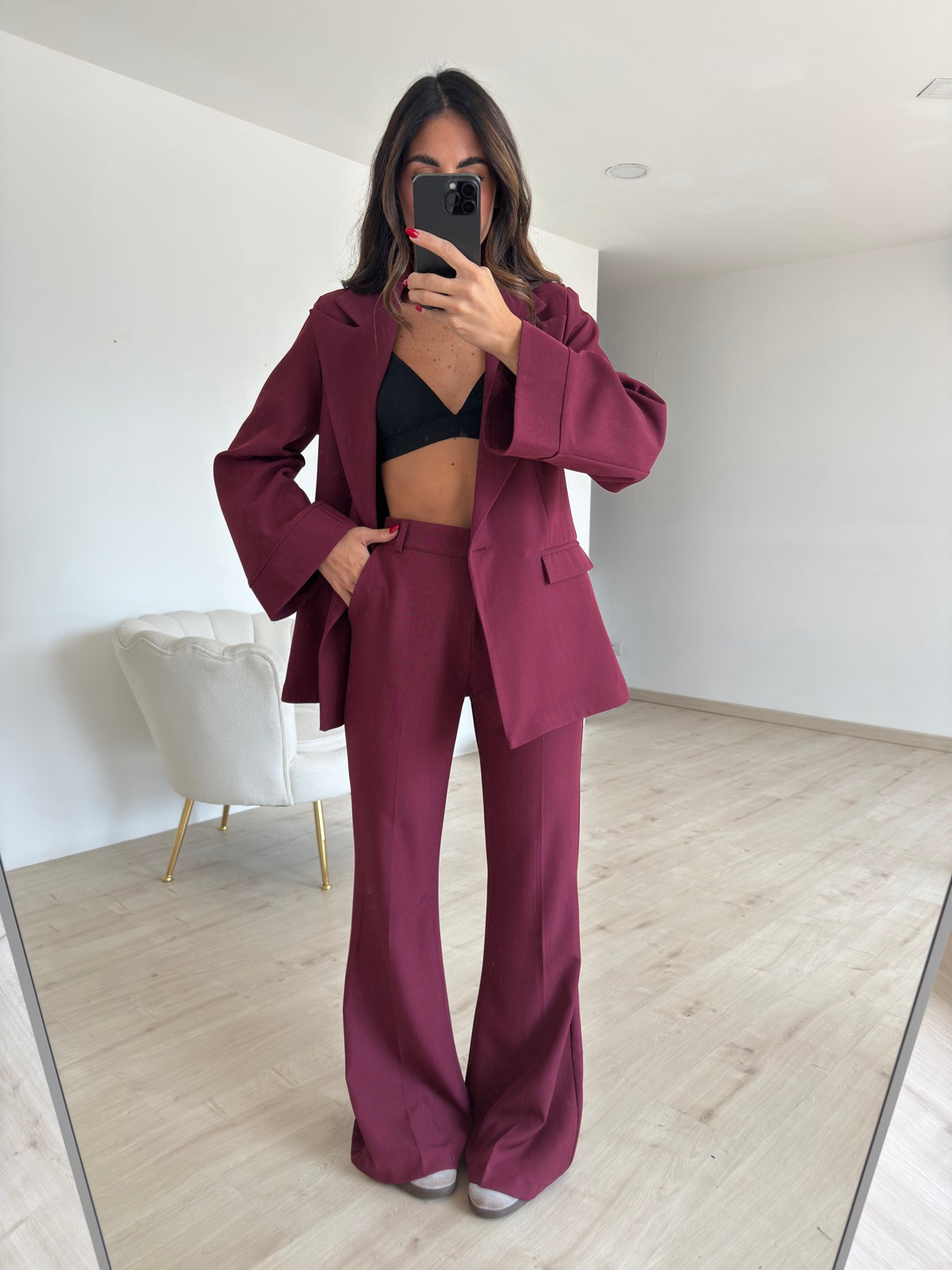 TAILLEUR MARTA BORDEAUX
