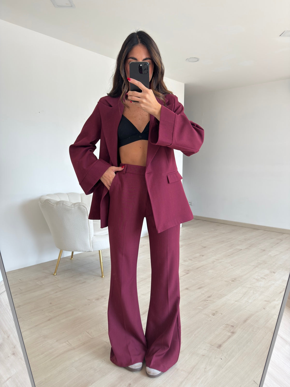 TAILLEUR MARTA BORDEAUX