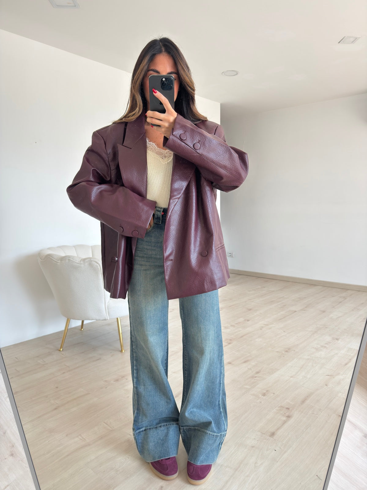 8784-JEANS EFFETTO PIEGONE