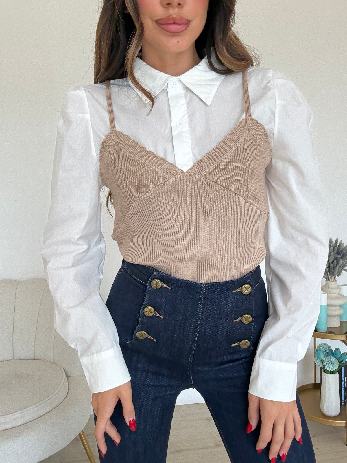 7808-CAMICIA+TOP ANGELINA BISCOTTO