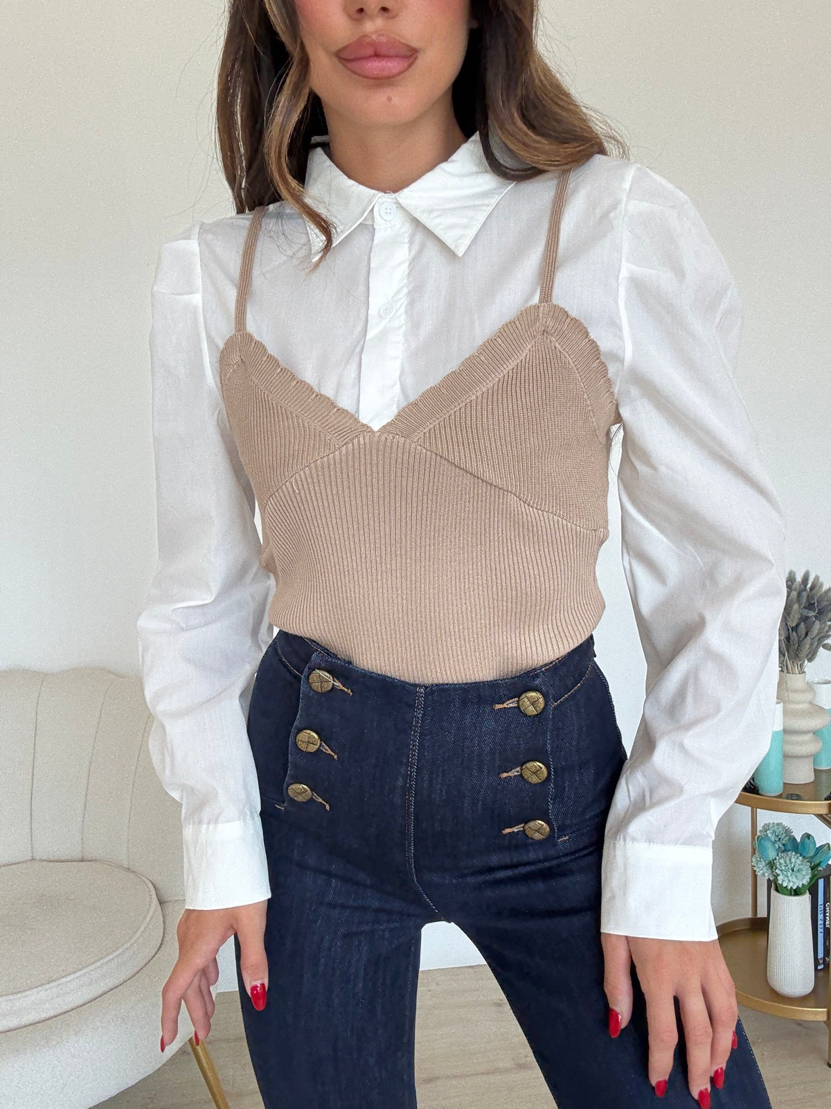7808-CAMICIA+TOP ANGELINA BISCOTTO