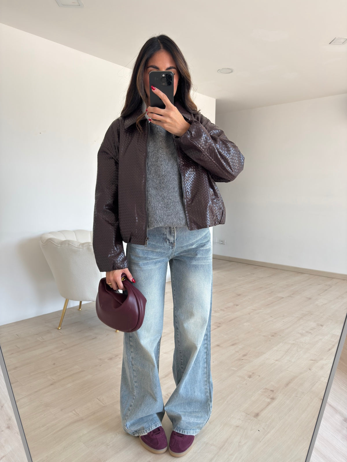 A3091-JEANS PALAZZO SAND