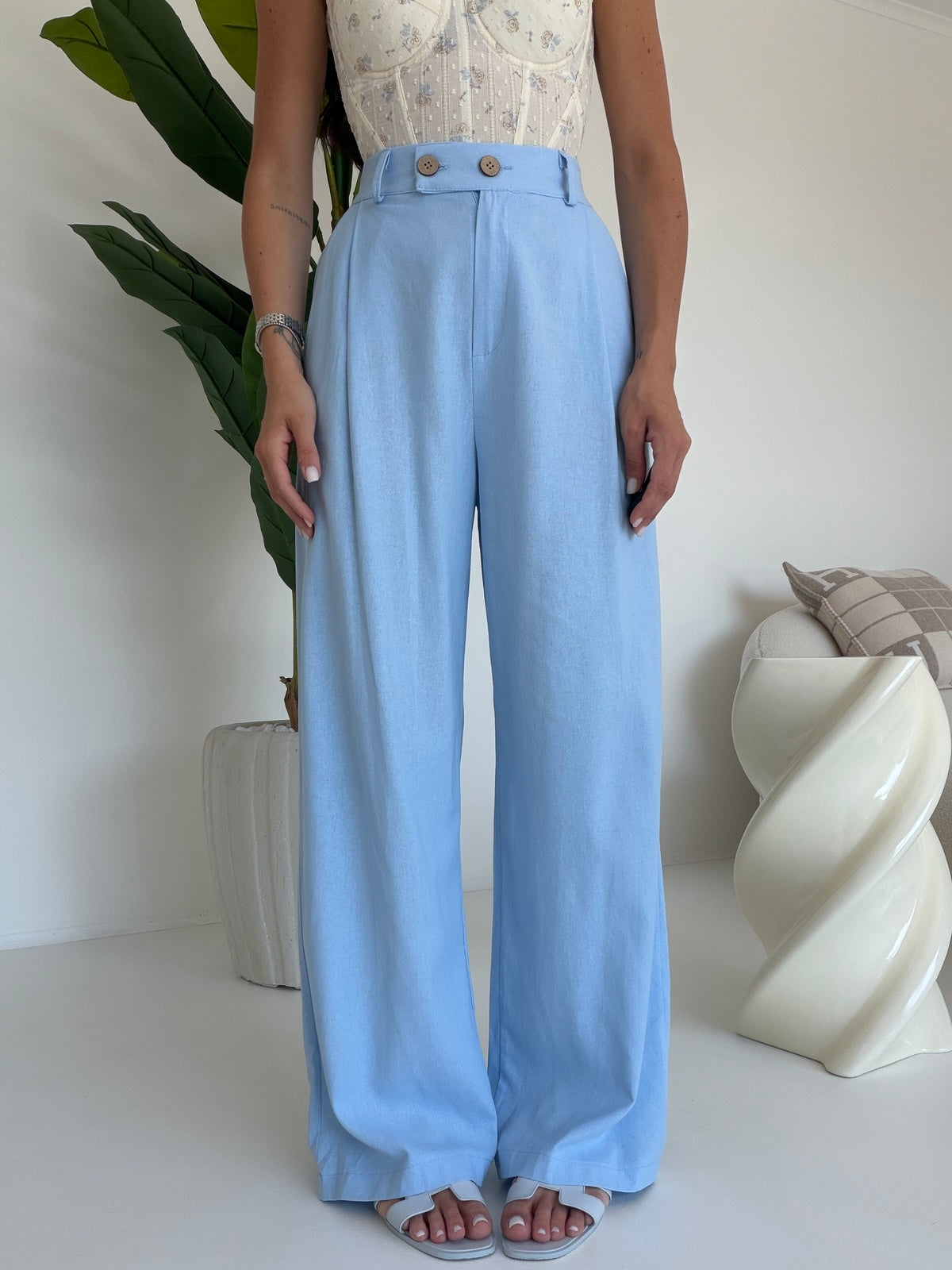 PANTALONE PALAZZO MUST PASTELLO