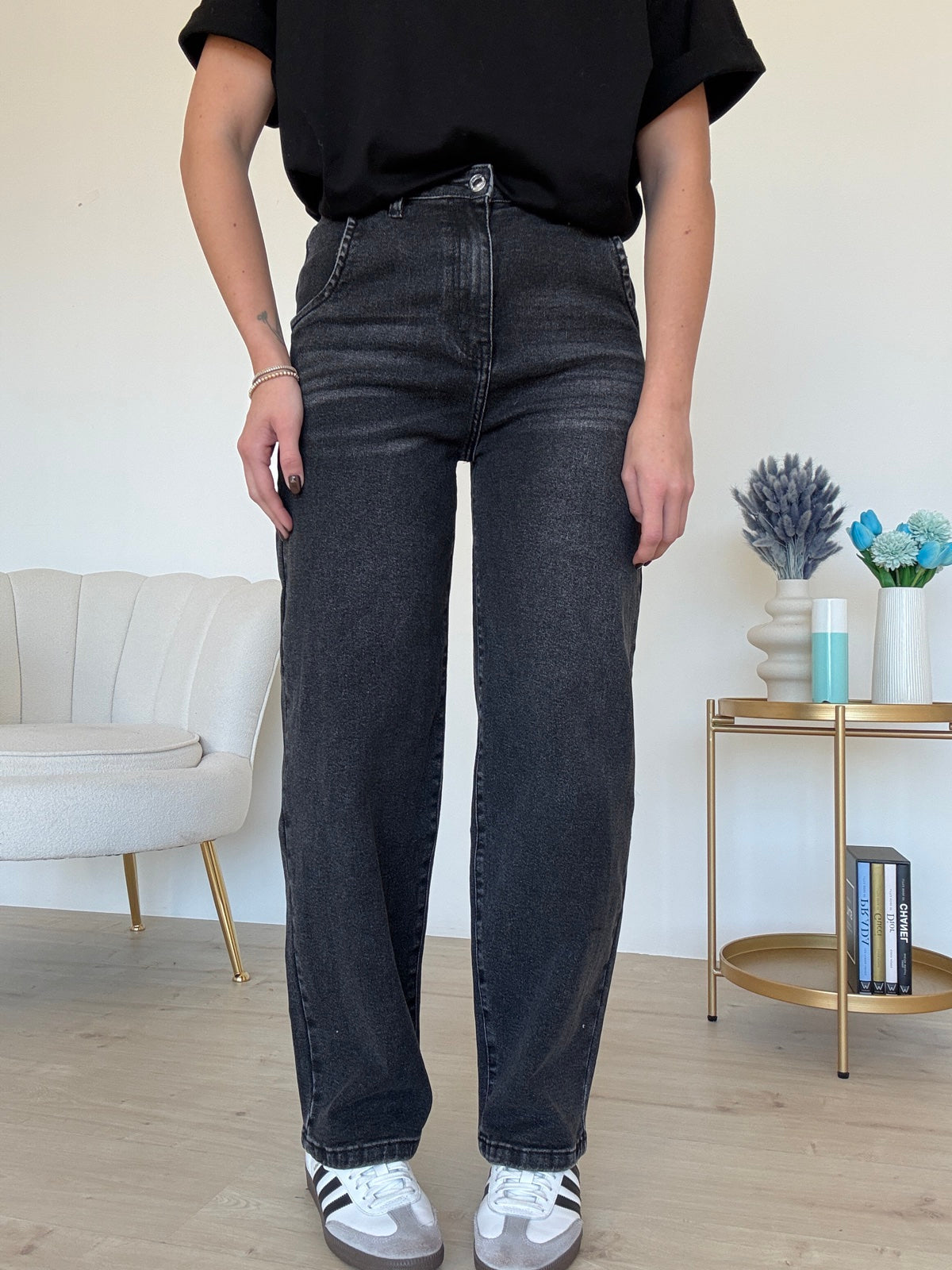 8410-JEANS SLOUCHY NERO