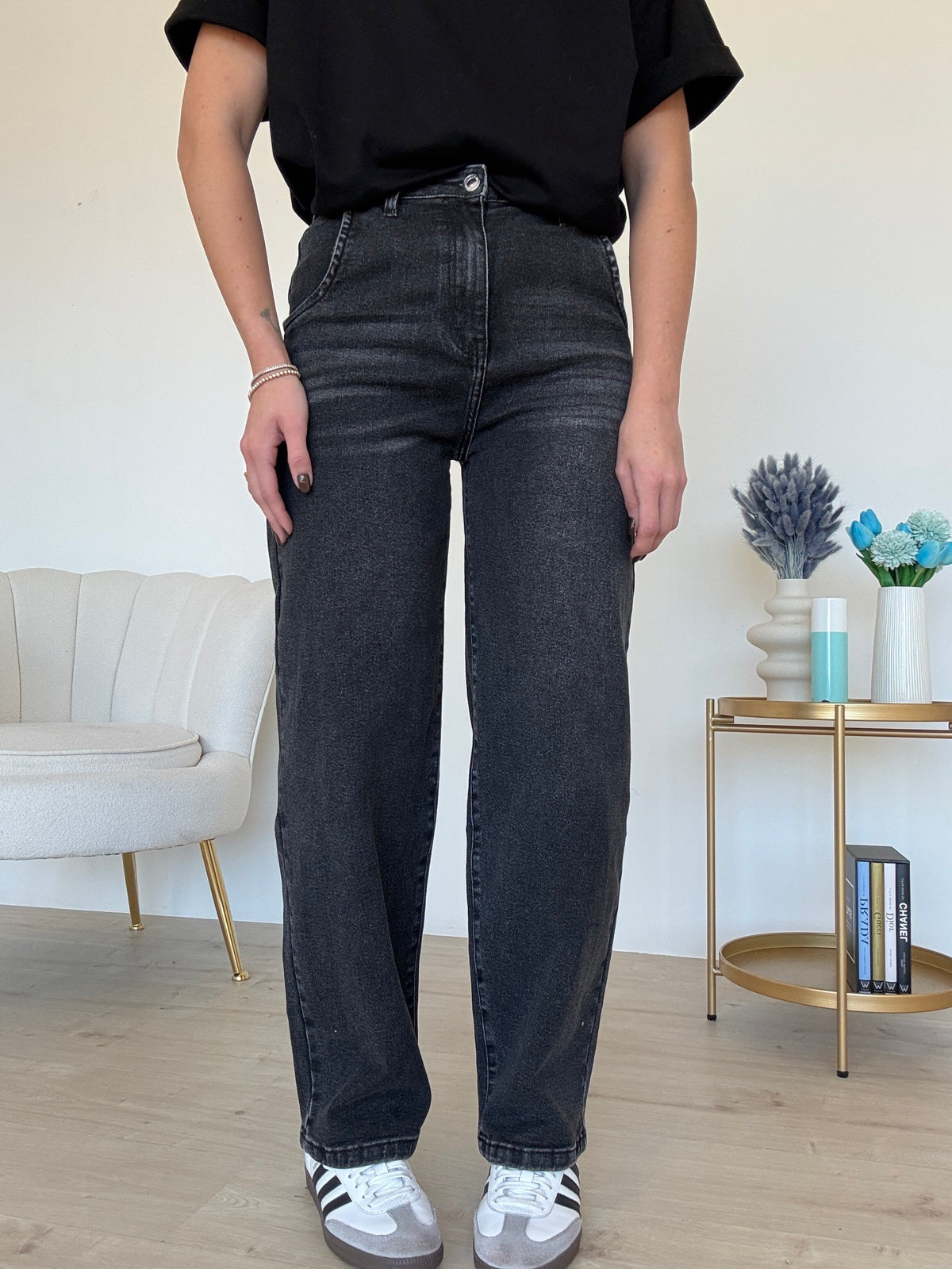 8410-JEANS SLOUCHY NERO