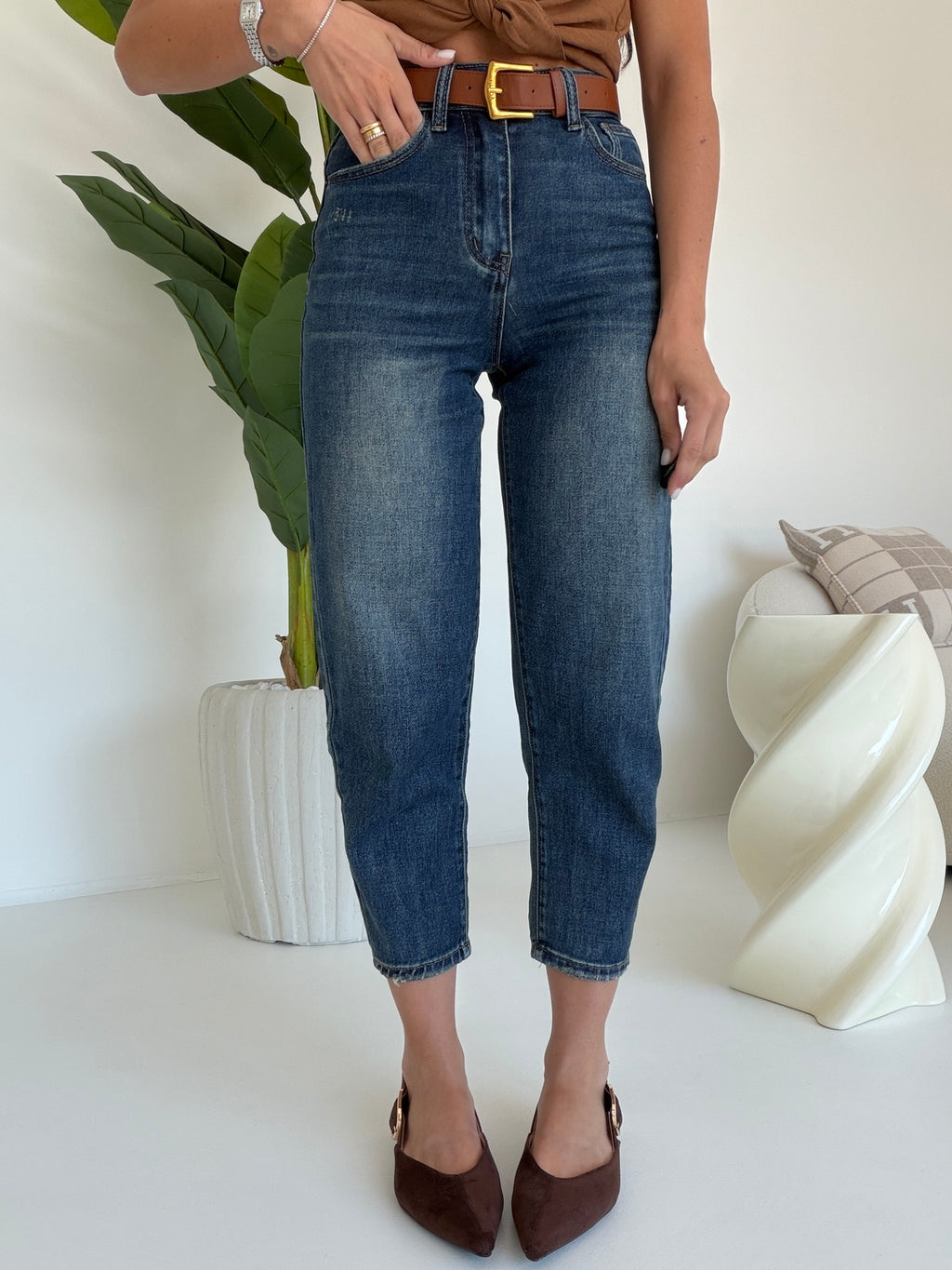 DT377-JEANS MOM 7/8 TINA