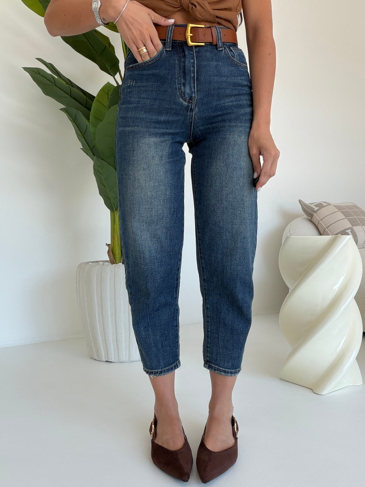 DT377-JEANS MOM 7/8 TINA