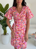 R6735-ABITO A PORTAFOGLIO FLOWER PINK