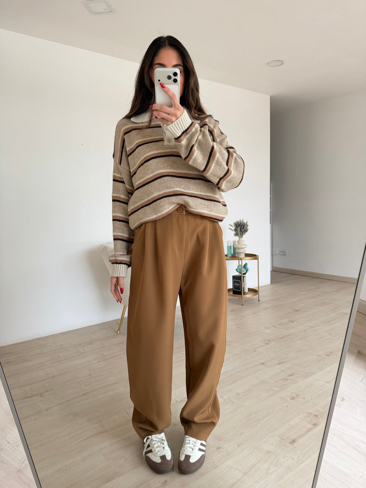 VS9008-1-PANTALONE SLOUCHY BISCOTTO