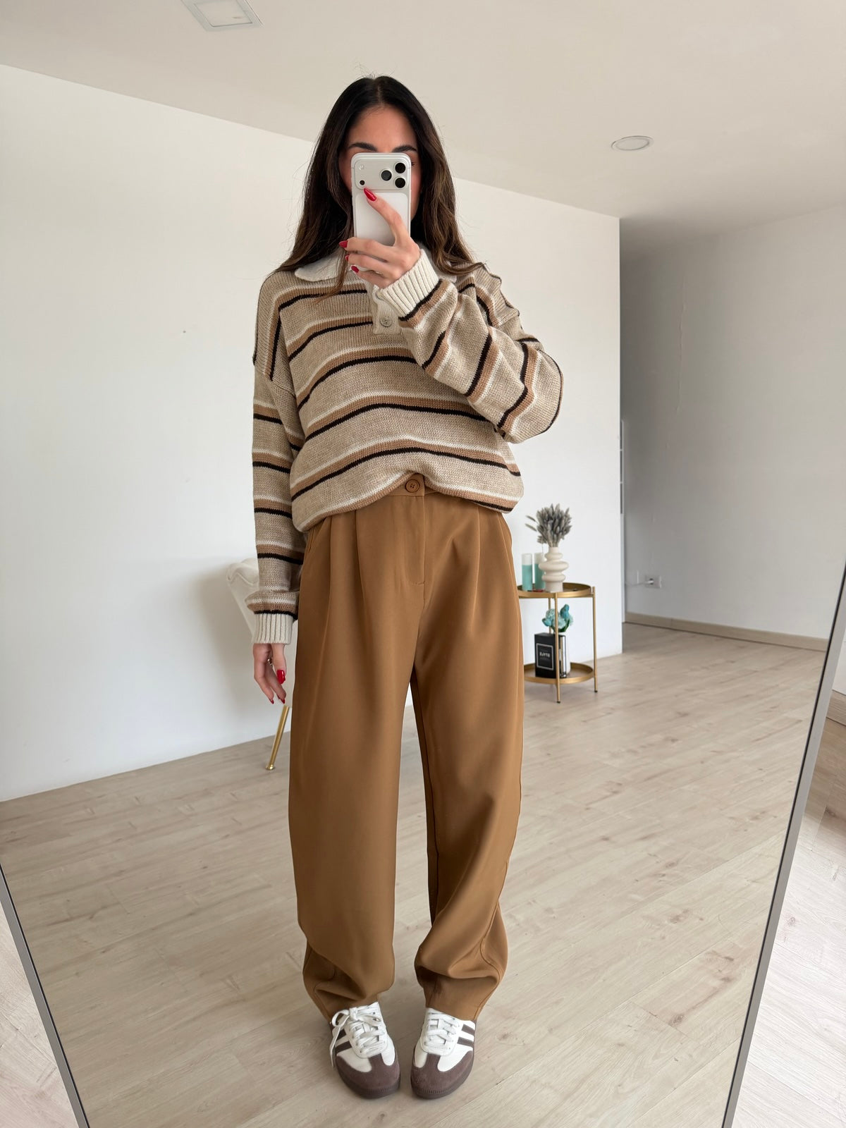 VS9008-1-PANTALONE SLOUCHY BISCOTTO