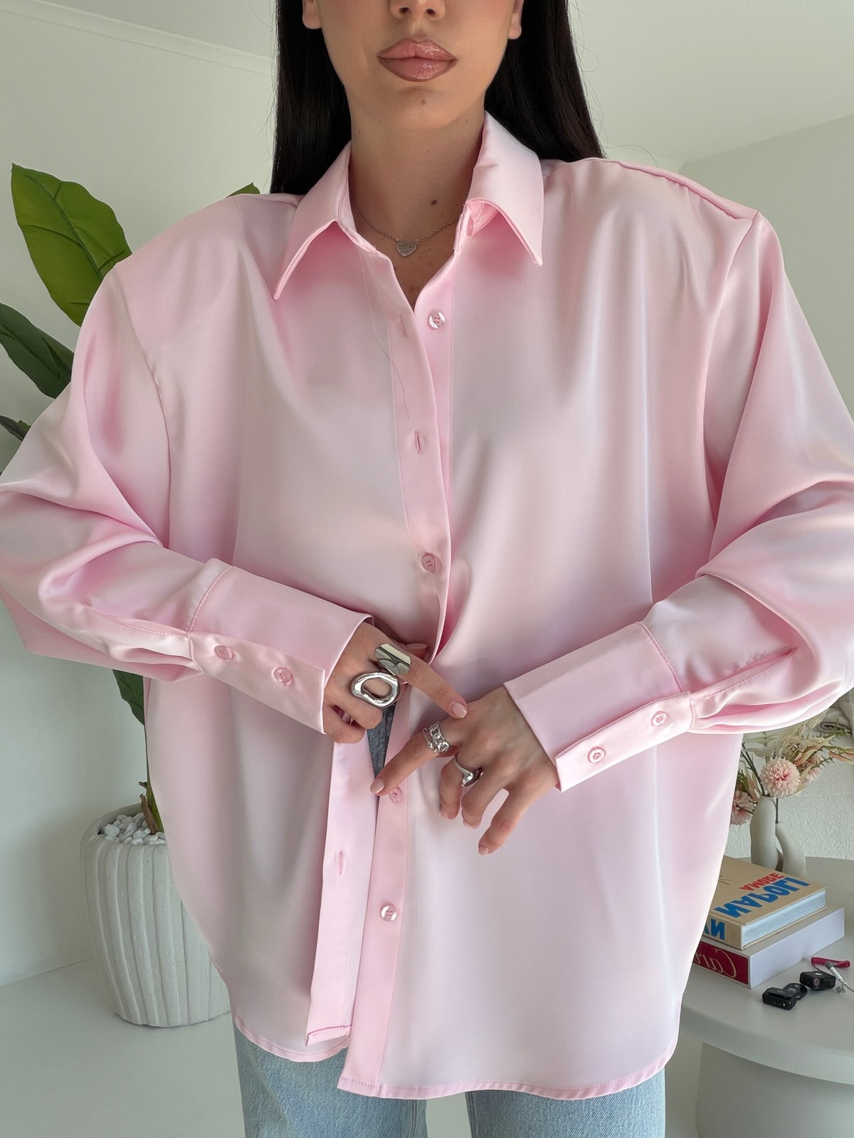 JW1912-CAMICIA RASO PINK