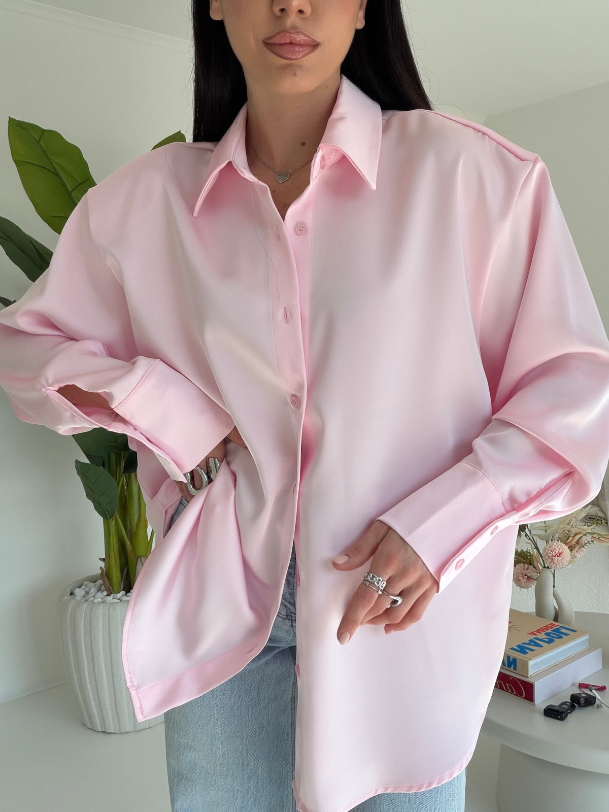 JW1912-CAMICIA RASO PINK