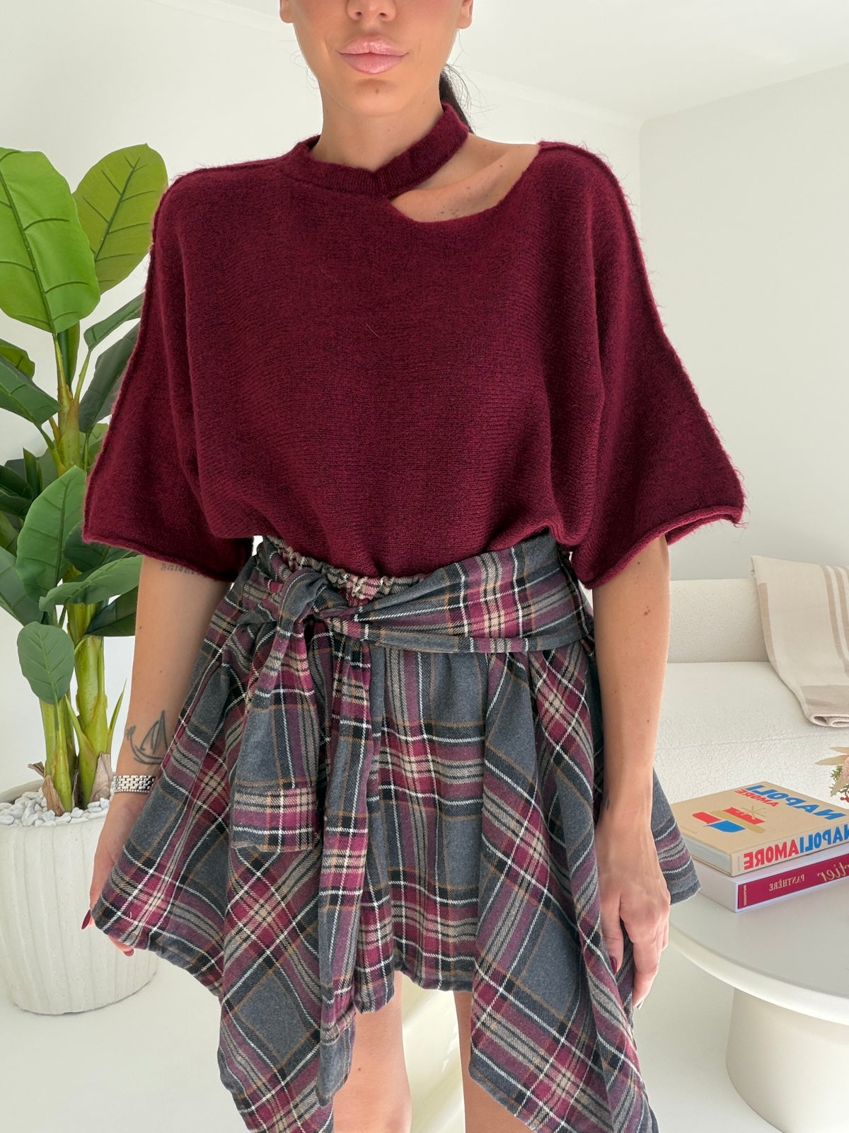 MAGLIA EDITH BORDEAUX
