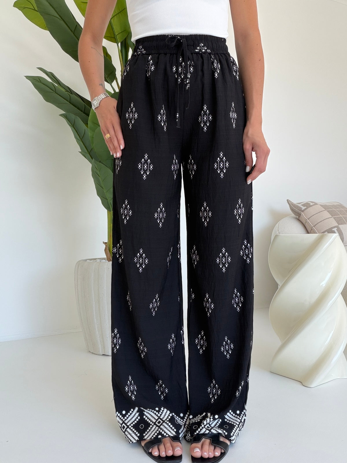 17285-PANTALONE CAPANNO NERO