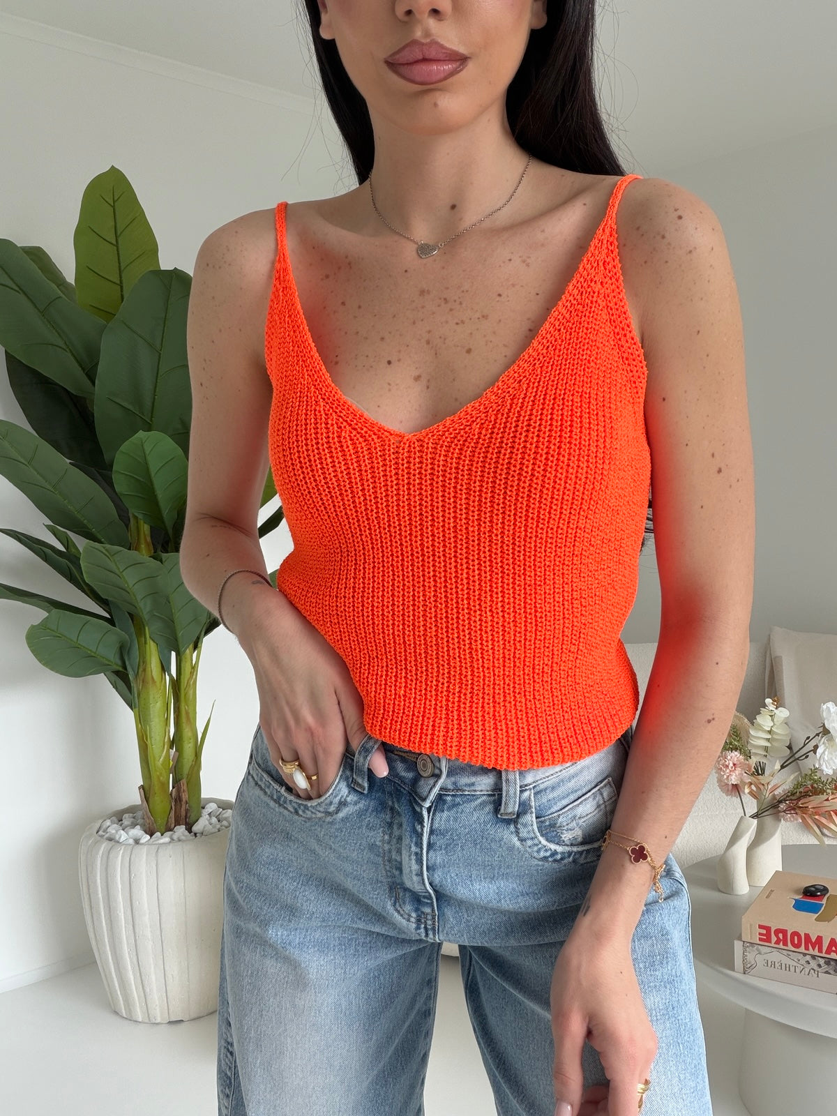 TOP IN FILO ORANGE