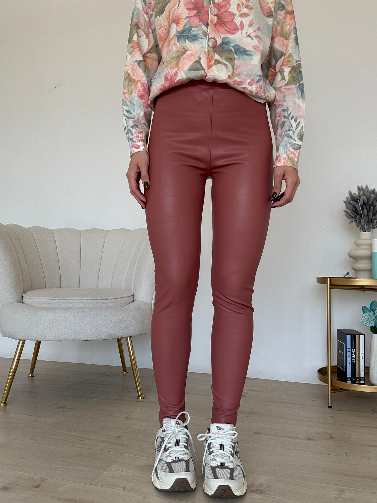 VS18001-31-LEGGINS IN ECOPELLE CIPOLLA