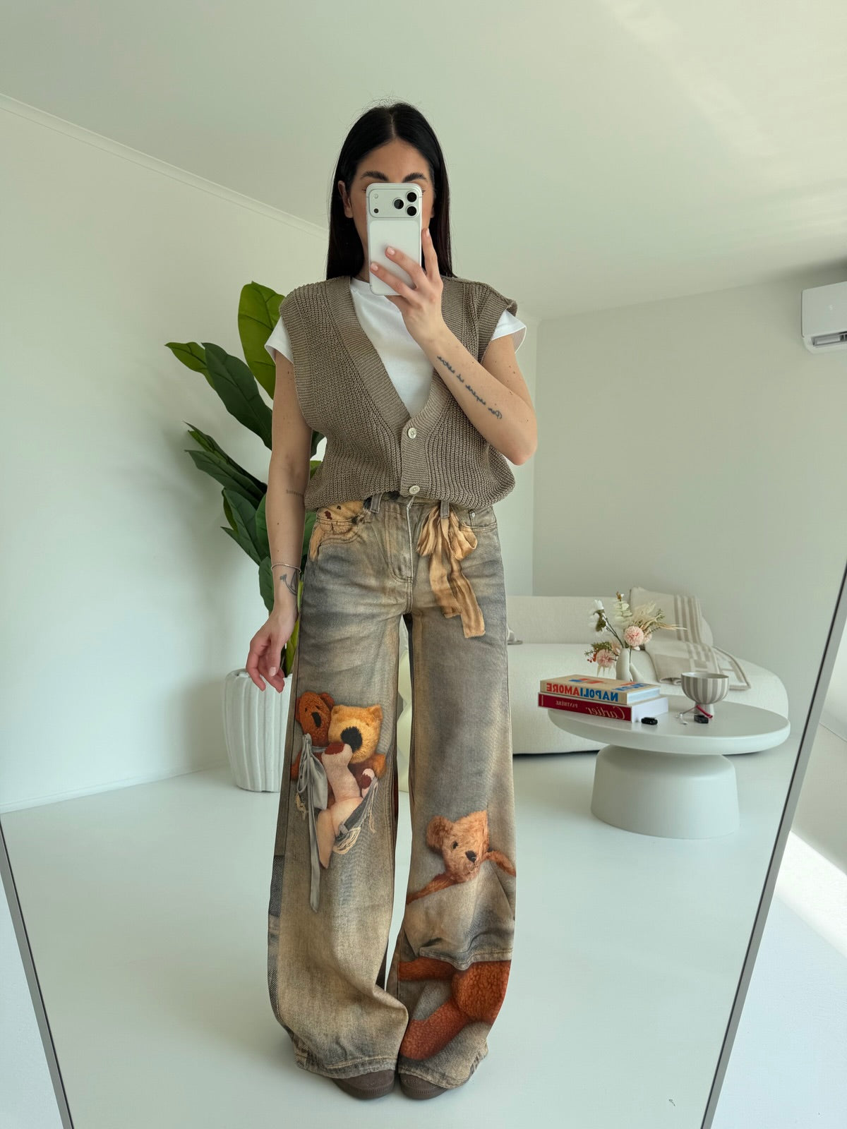 MI2601-JEANS PALAZZO TEDDY