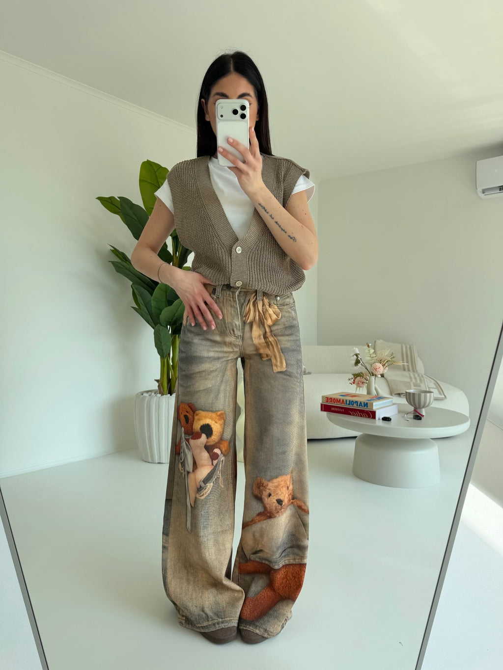 MI2601-JEANS PALAZZO TEDDY