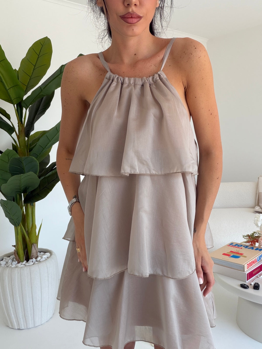 ABITO POPPY TAUPE