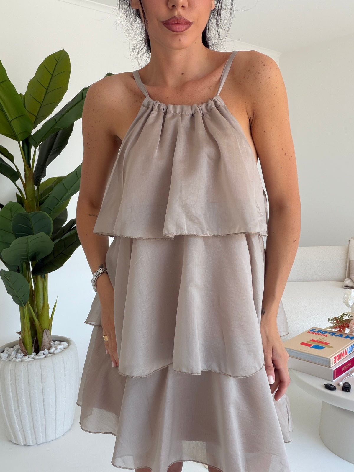 ABITO POPPY TAUPE