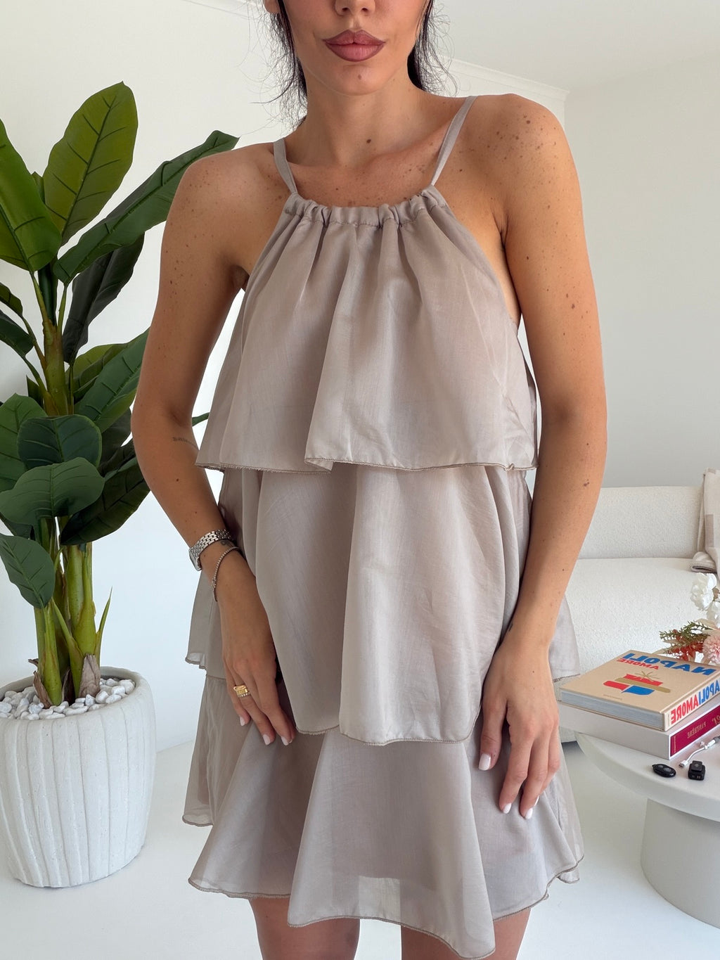 ABITO POPPY TAUPE
