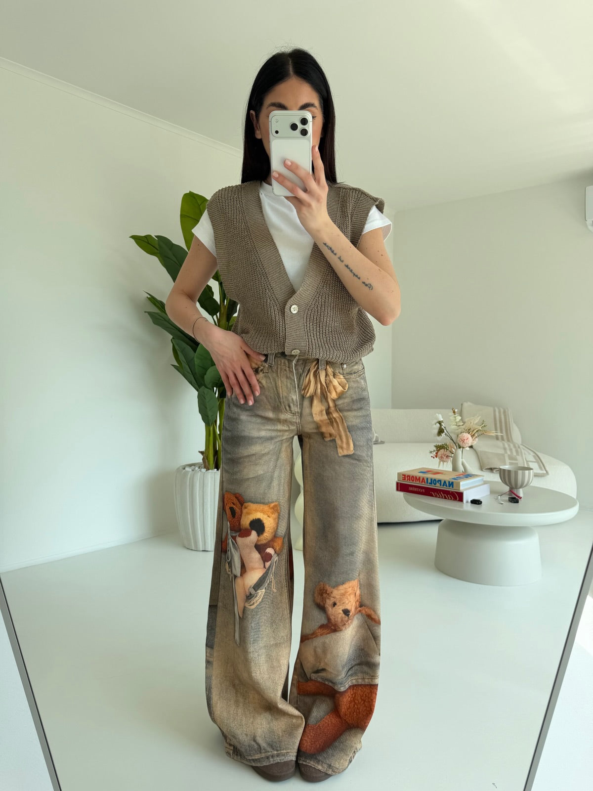 MI2601-JEANS PALAZZO TEDDY