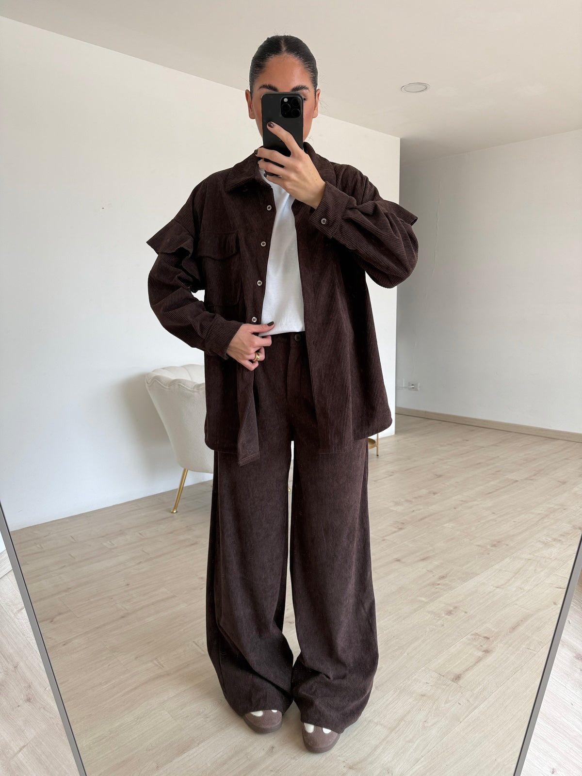 COORDINATO VELLUTO CHOCO