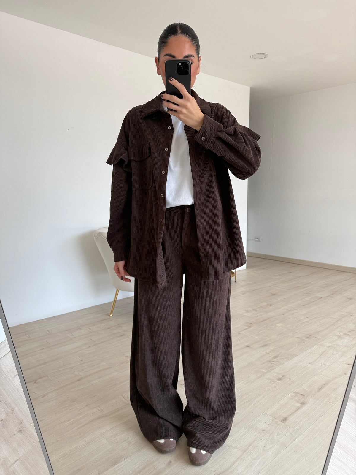 COORDINATO VELLUTO CHOCO
