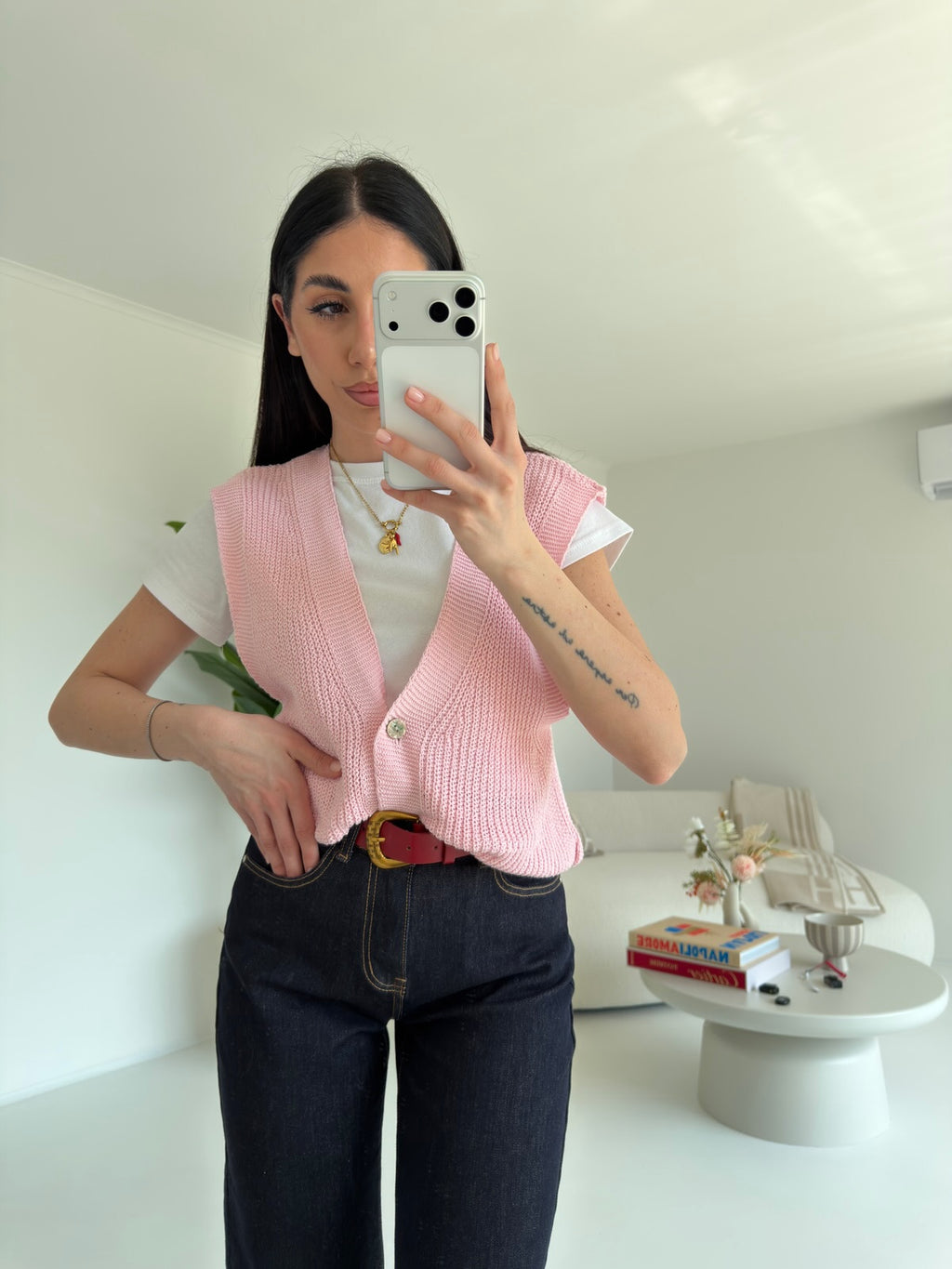 GILET ROSALIA PINK