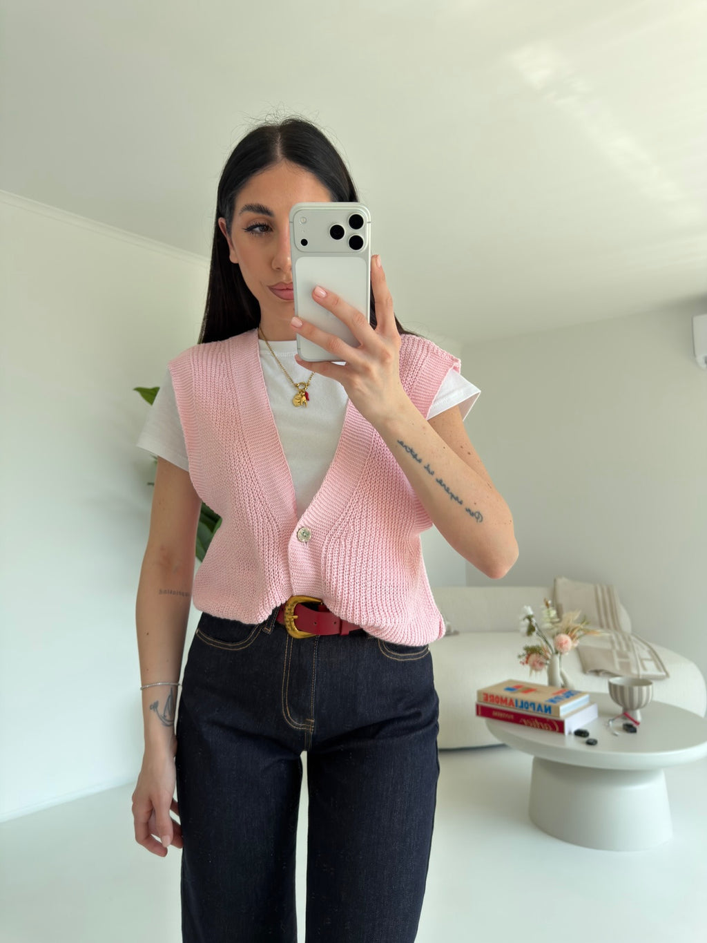 GILET ROSALIA PINK