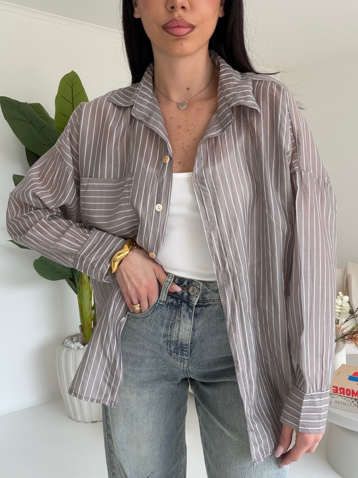 25135-CAMICIA LIGNES GREY