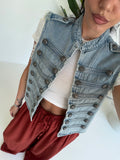 2808-GILET DENIM