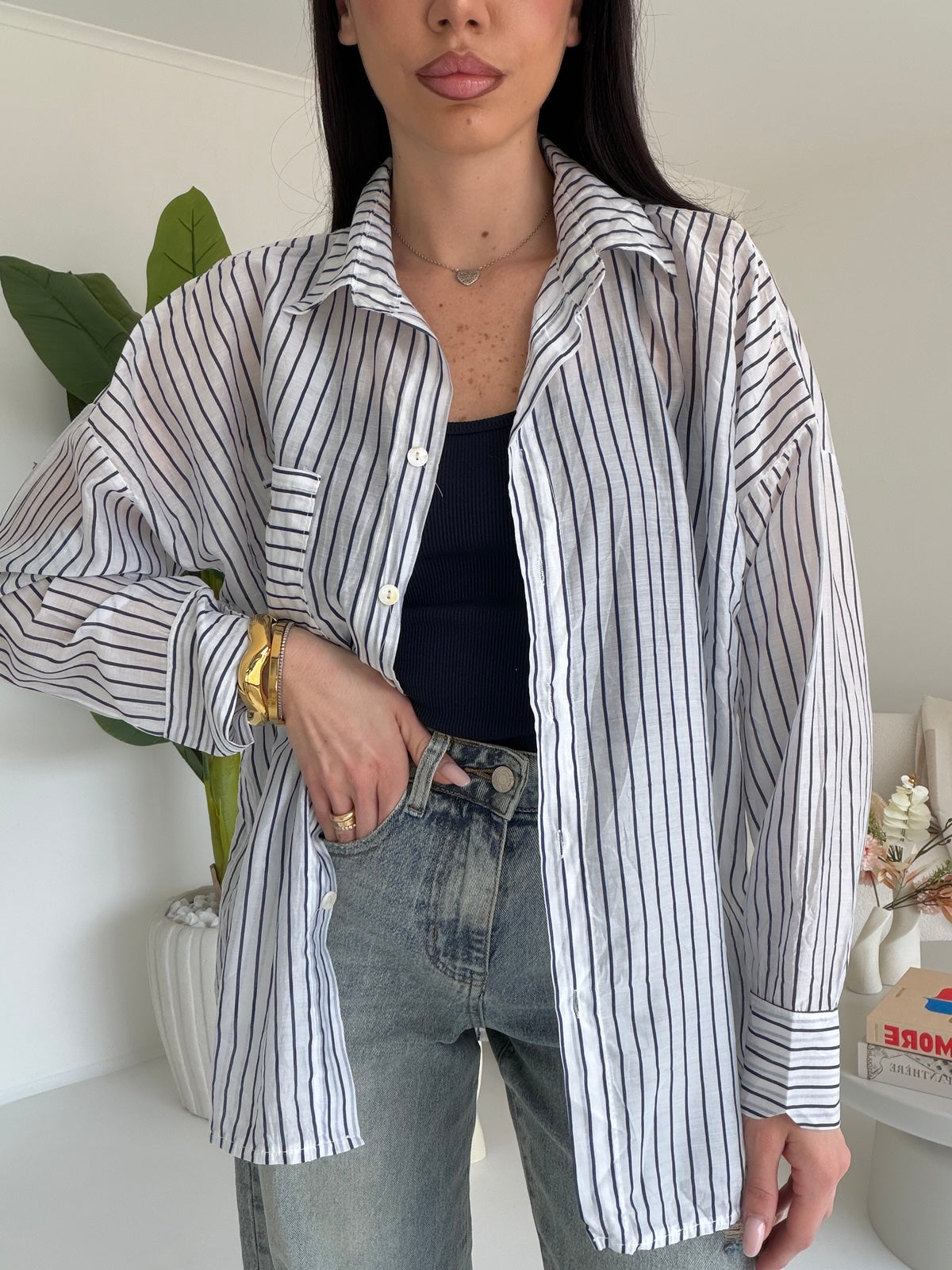 25135-CAMICIA LIGNES NAVY