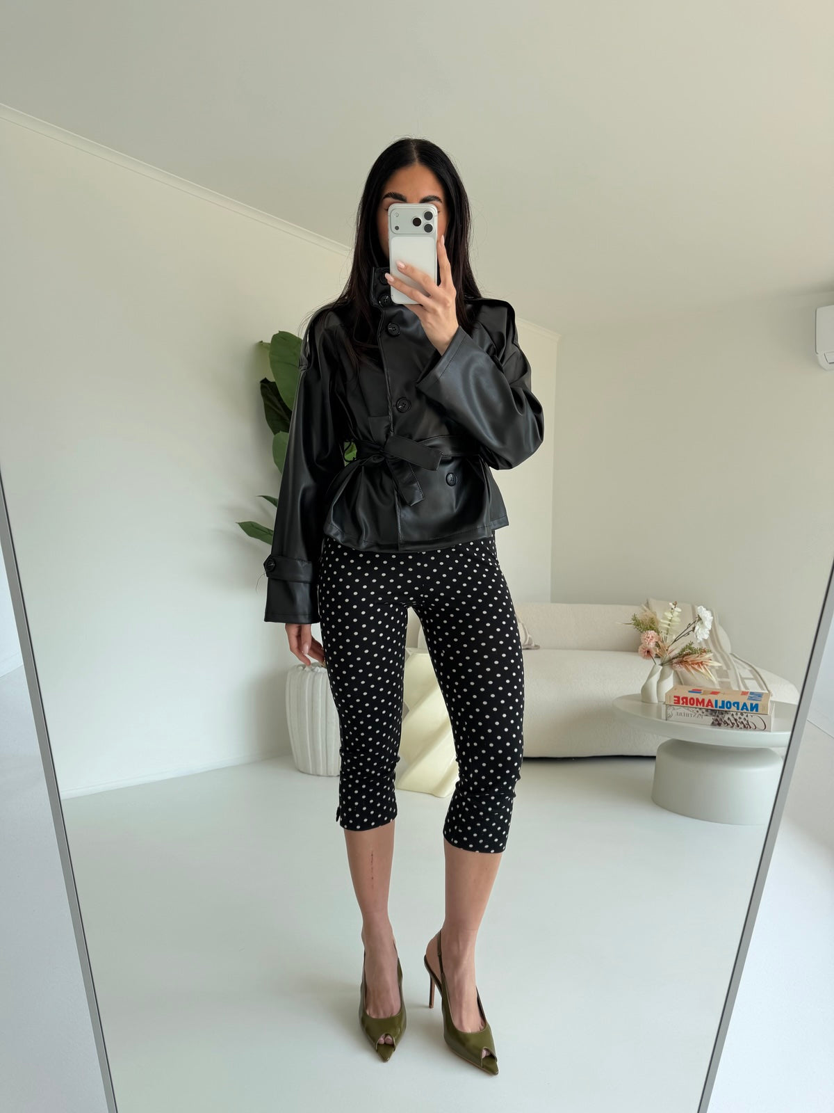 A650-TRENCH IN ECOPELLE MYRANDA NERO