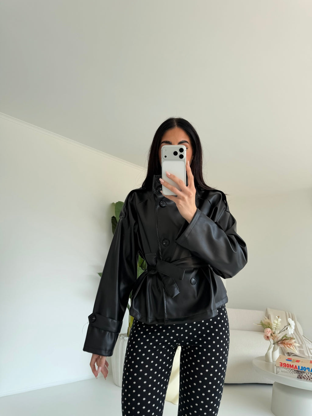 A650-TRENCH IN ECOPELLE MYRANDA NERO