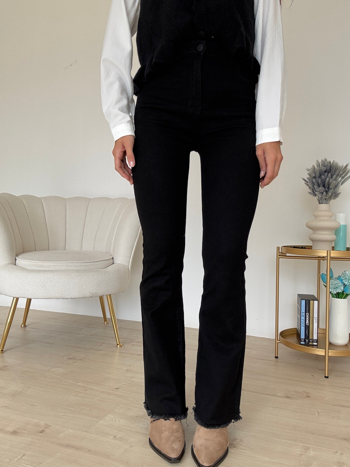 7775-JEANS ZAMPETTA BLACK