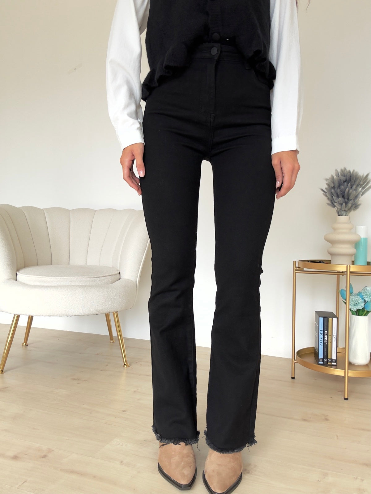 7775-JEANS ZAMPETTA BLACK