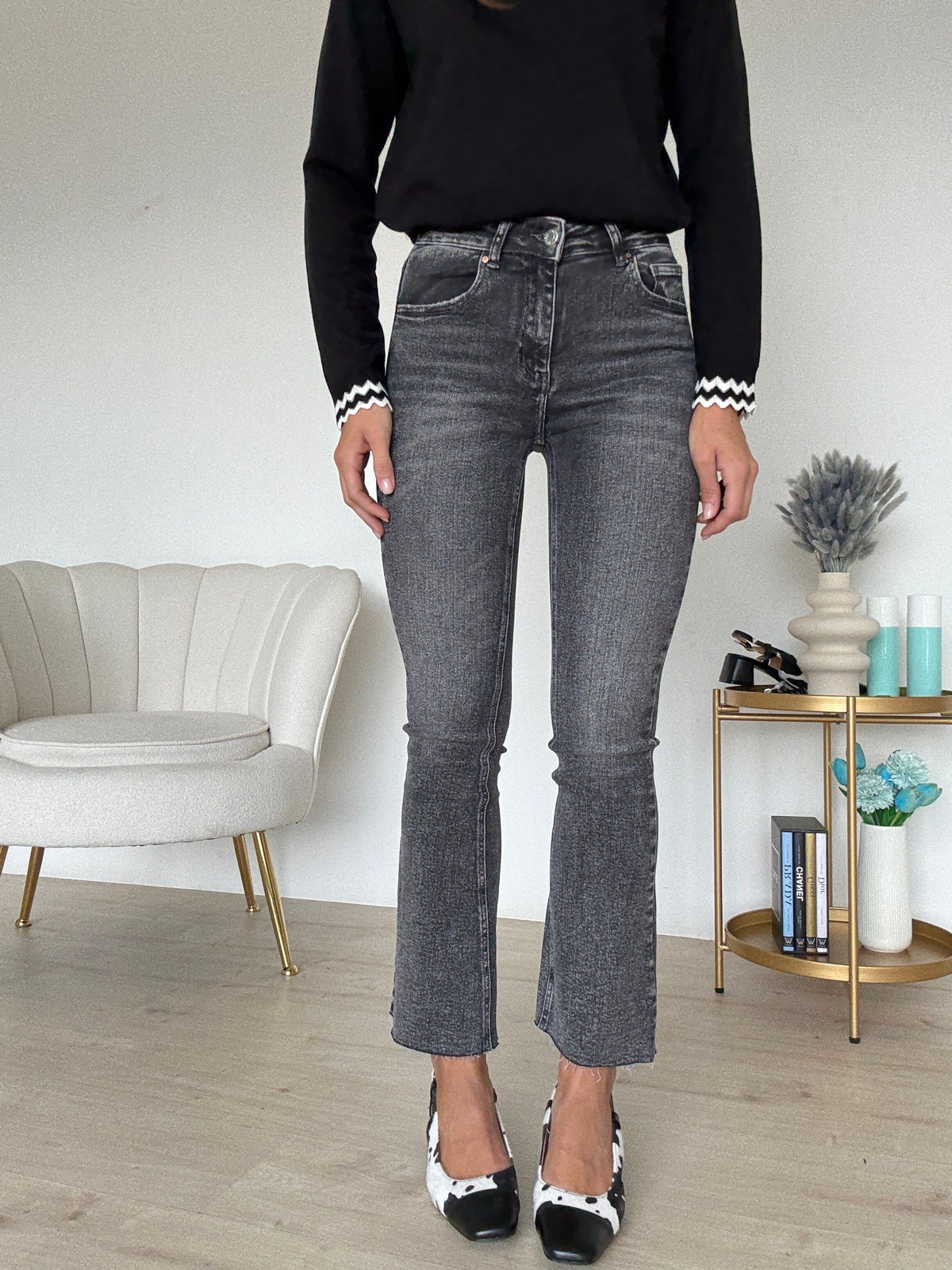 H3013-JEANS 7/8 GREY