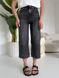 H3375-5-JEANS PALAZZO CROP NERO