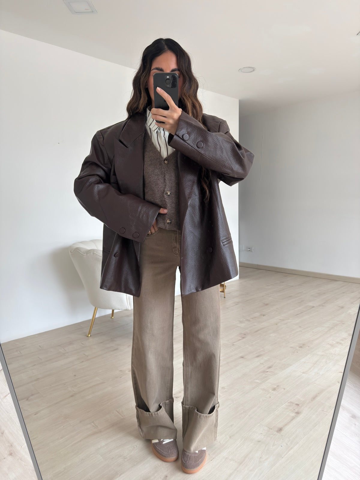 H3921-1-JEANS PIEGONE TAUPE