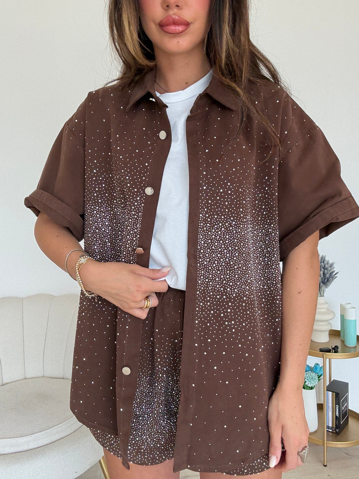TR0721-COORDINATO SPARKLE CHOCO