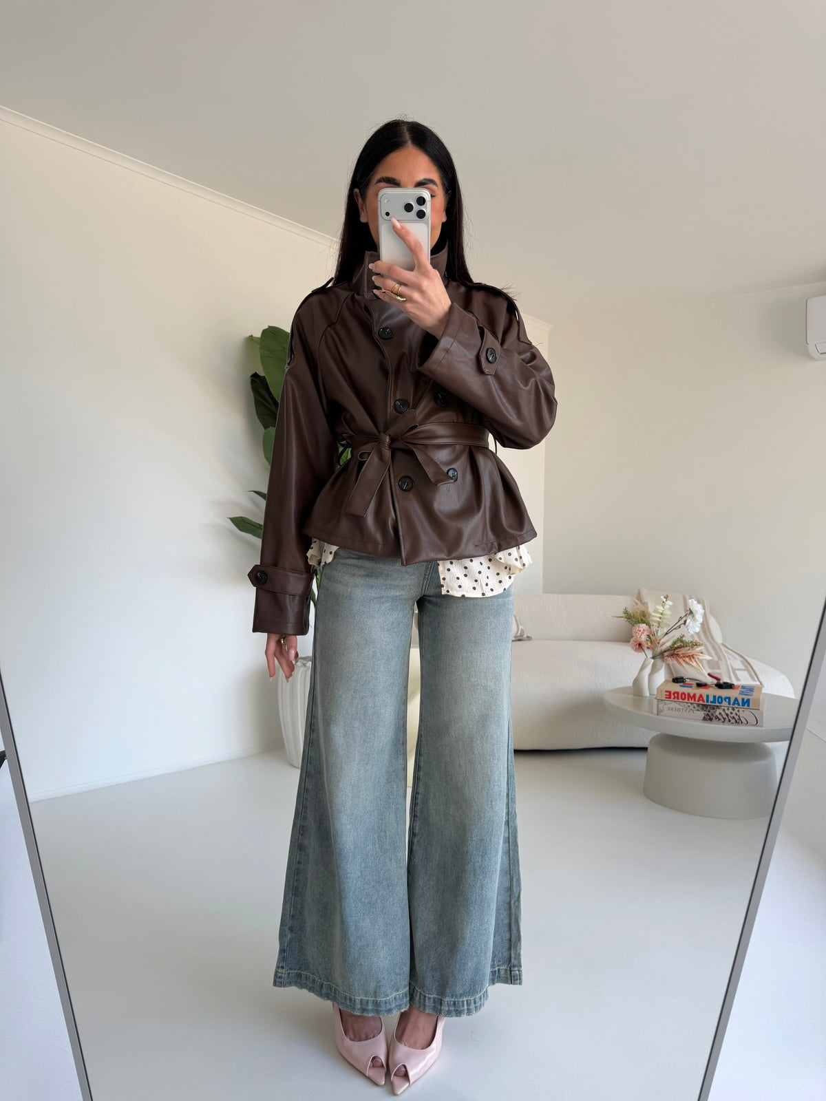 A650-TRENCH IN ECOPELLE MYRANDA CHOCO